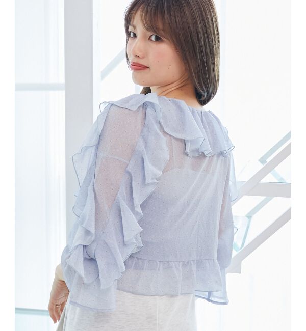  「キャミセットフリルブラウス」|シャツ・ブラウス|
