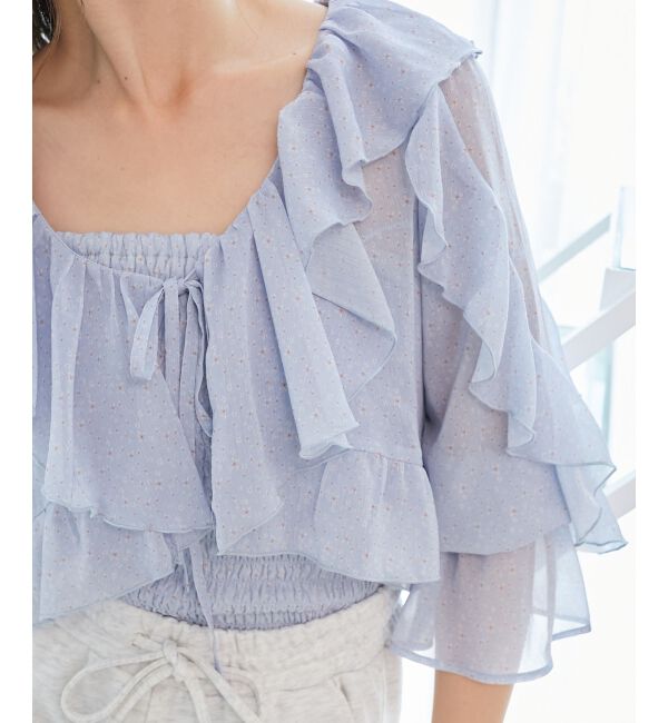  「キャミセットフリルブラウス」|シャツ・ブラウス|