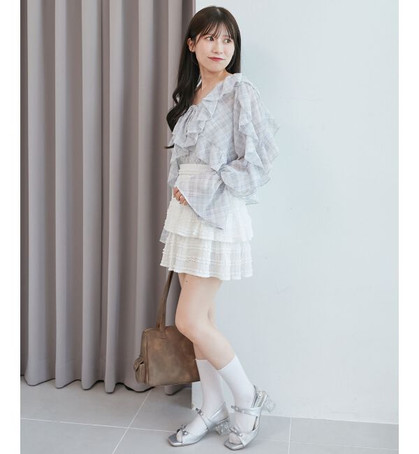  「キャミセットフリルブラウス」|シャツ・ブラウス|