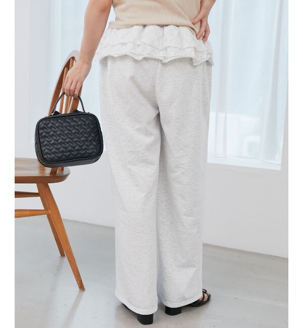  「フリルレイヤードスウェットパンツ」|その他|