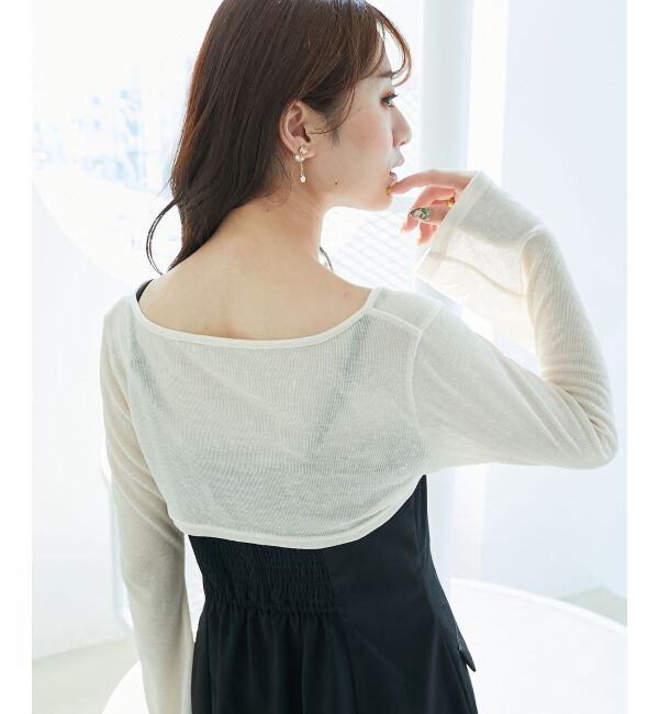  「デコルテオープンミニワンピセット」|ワンピース|