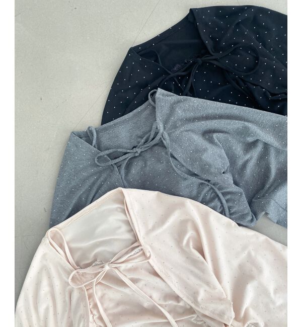  「ラインストーンキャミ＆ボレロセット」|その他|