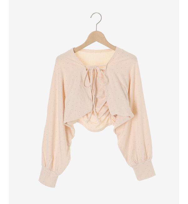  「ラインストーンキャミ＆ボレロセット」|その他|