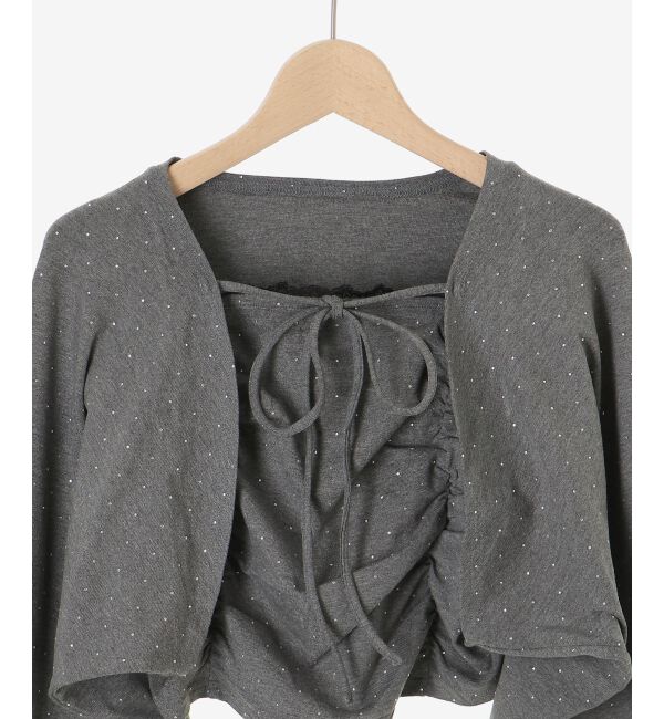  「ラインストーンキャミ＆ボレロセット」|その他|