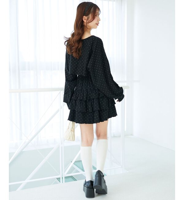  「ラインストーンティアードスカパン」|スカート|