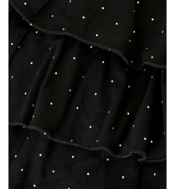  「ラインストーンティアードスカパン」|スカート|