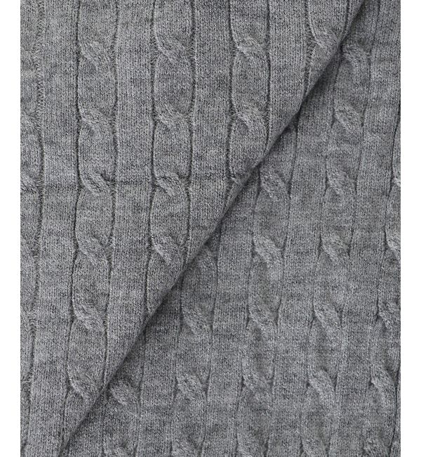  「バイカラーケーブルニットカーデ」|カーディガン|