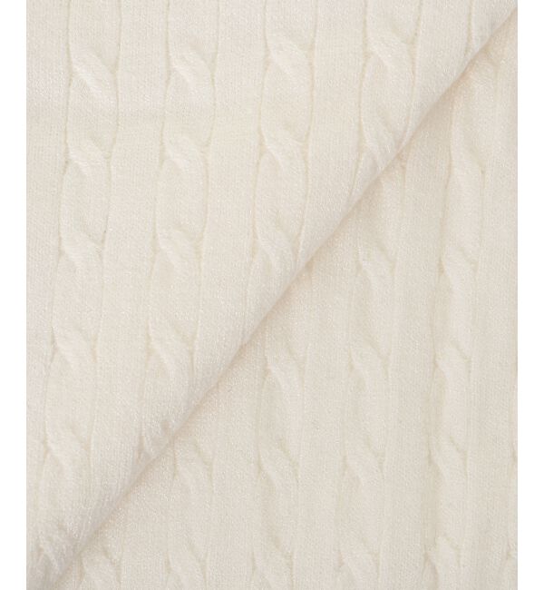  「バイカラーケーブルニットカーデ」|カーディガン|