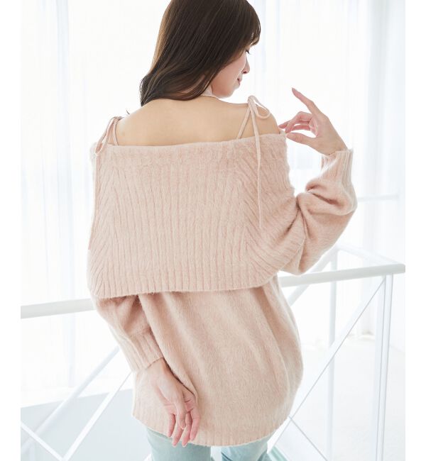  「チョーカー付きオフショルミニワンピ」|ワンピース|