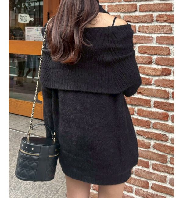  「チョーカー付きオフショルミニワンピ」|ワンピース|