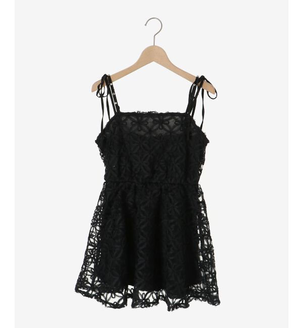  「フラワーチュールミニキャミワンピ」|ワンピース|