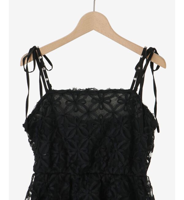  「フラワーチュールミニキャミワンピ」|ワンピース|