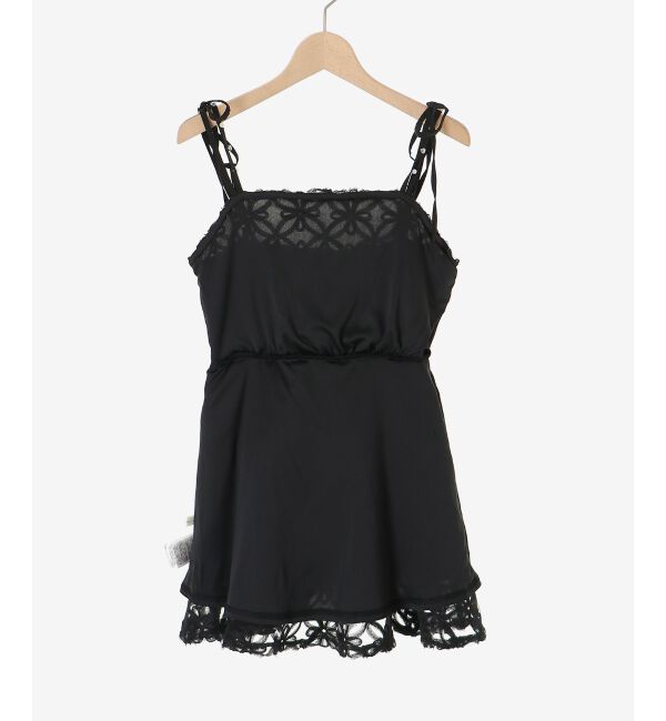  「フラワーチュールミニキャミワンピ」|ワンピース|