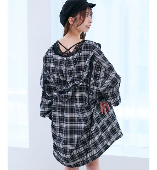  「フード付きルーズシャツ」|シャツ・ブラウス|