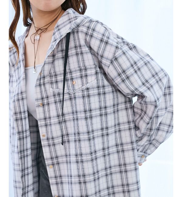  「フード付きルーズシャツ」|シャツ・ブラウス|