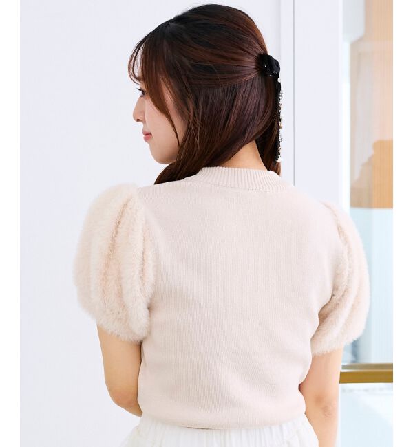  「キラキラ袖シャギーニット」|ニット・セーター|