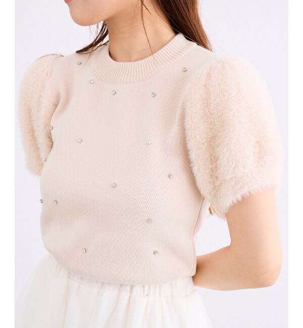 「キラキラ袖シャギーニット」|ニット・セーター|