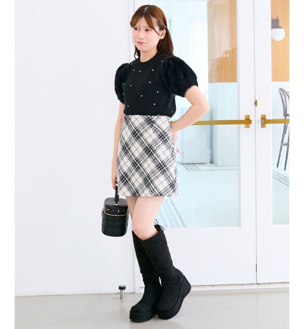  「キラキラ袖シャギーニット」|ニット・セーター|