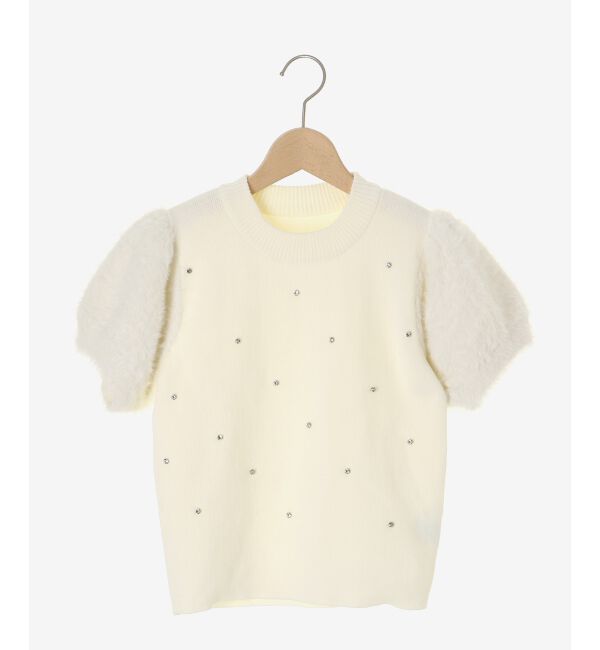  「キラキラ袖シャギーニット」|ニット・セーター|