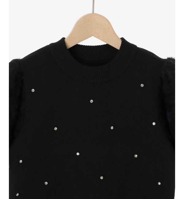  「キラキラ袖シャギーニット」|ニット・セーター|