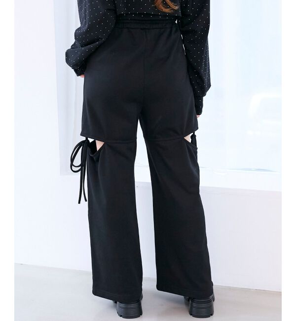  「スリット入りキラキラスウェットパンツ」|その他|