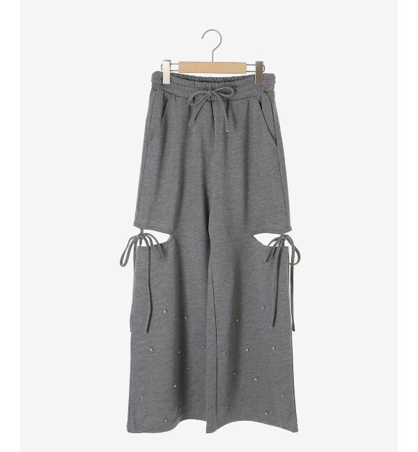  「スリット入りキラキラスウェットパンツ」|その他|