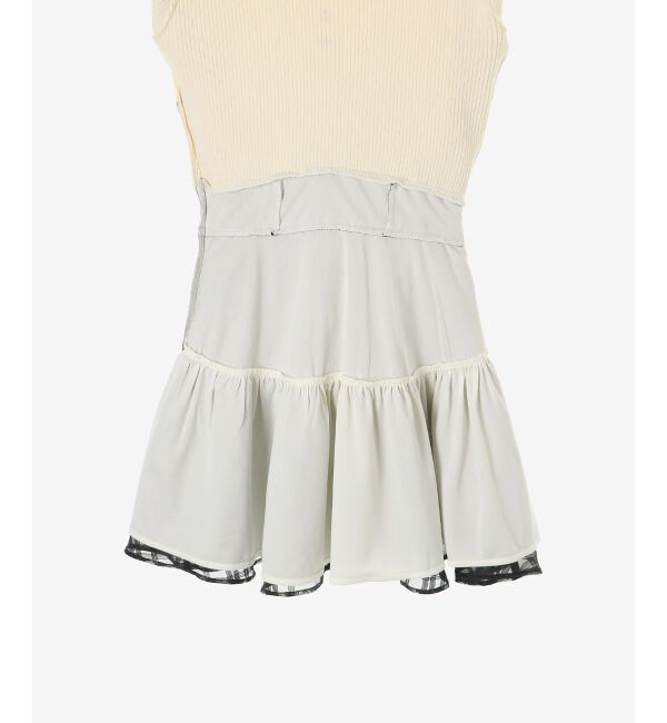  「ショルダーリボンコルセットミニワンピ」|ワンピース|