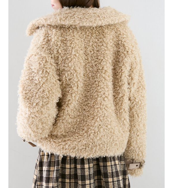  「ハートパッチふわふわブルゾン」|ブルゾン・スタジャン|