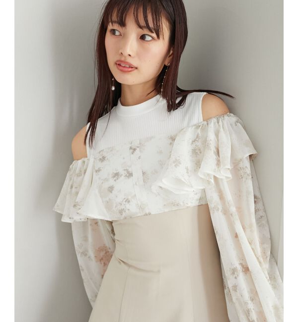  「ウエストきゅっとフリルワンピース」|ワンピース|