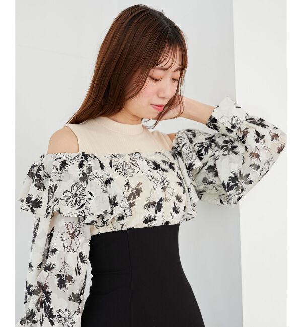  「ウエストきゅっとフリルワンピース」|ワンピース|