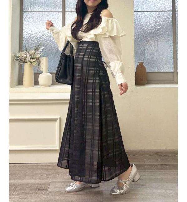  「ウエストきゅっとフリルワンピース」|ワンピース|