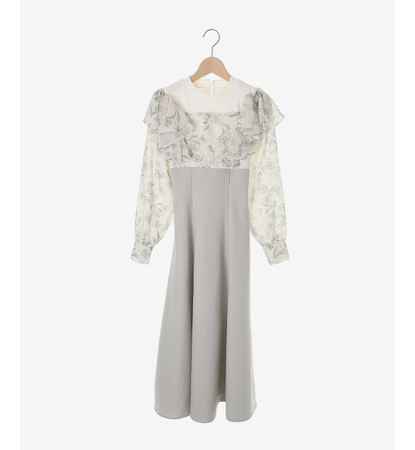  「ウエストきゅっとフリルワンピース」|ワンピース|