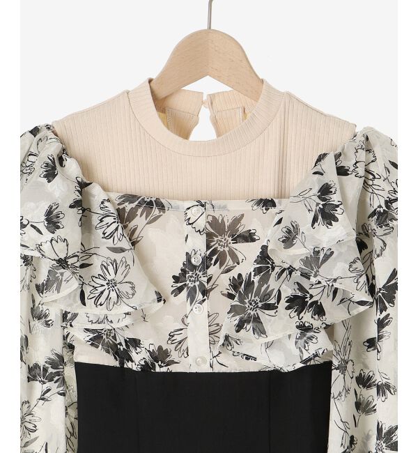  「ウエストきゅっとフリルワンピース」|ワンピース|