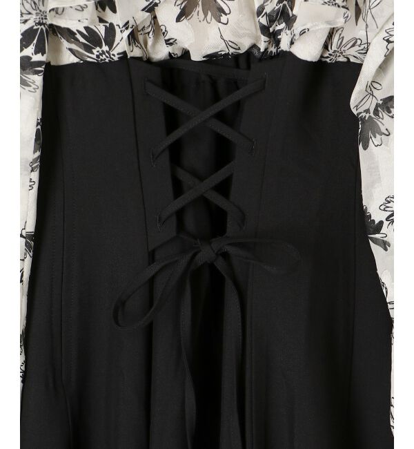  「ウエストきゅっとフリルワンピース」|ワンピース|