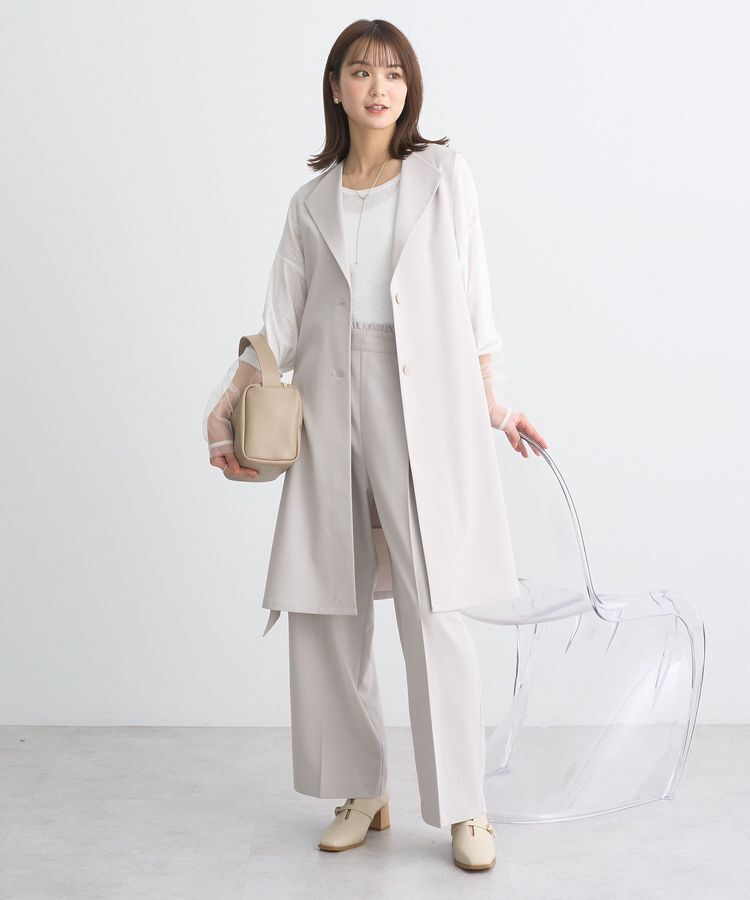 earth music&ecology「ミドル丈ジレ」|ベスト・ジレ|