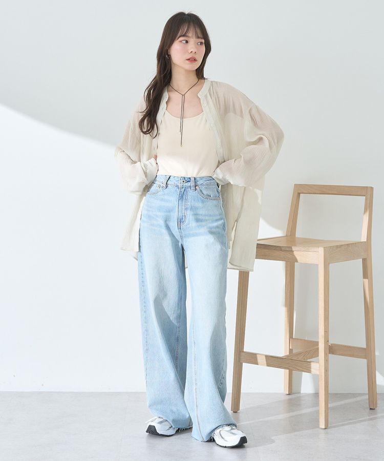 earth music&ecology「マジョリカプリーツレギュラーシャツ」|シャツ・ブラウス|