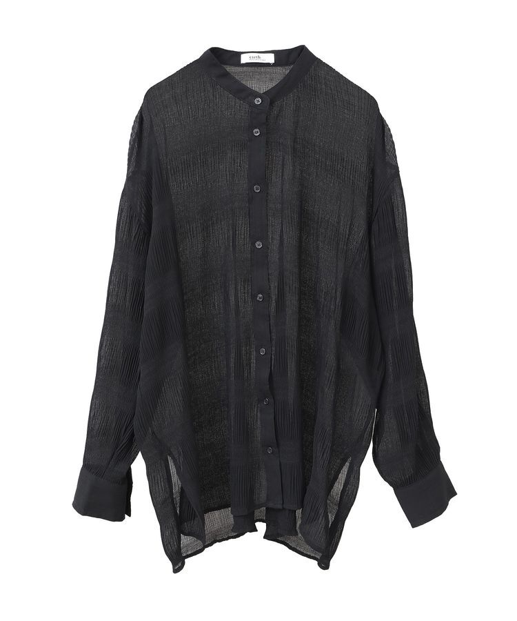 earth music&ecology「マジョリカプリーツレギュラーシャツ」|シャツ・ブラウス|