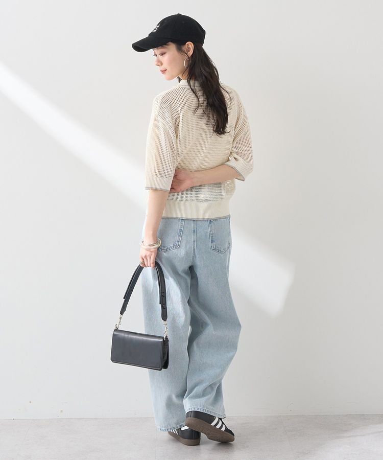 earth music&ecology「メッシュポロニットプルオーバー」|ニット・セーター|