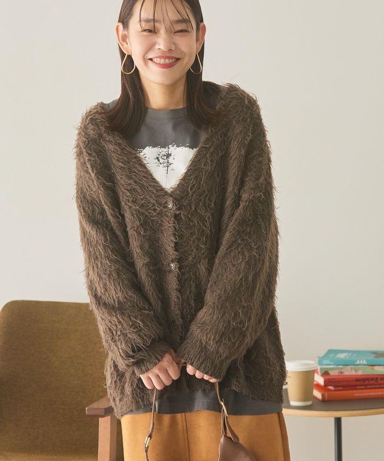 AMERICAN HOLIC「カールシャギーカーディガン」|カーディガン|