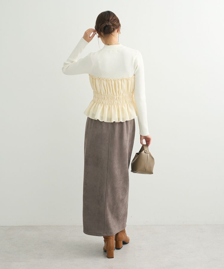 Green Parks「・swing by ビスチェレイヤーハイネックニット」|ニット・セーター|