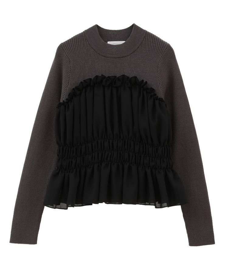 Green Parks「・swing by ビスチェレイヤーハイネックニット」|ニット・セーター|