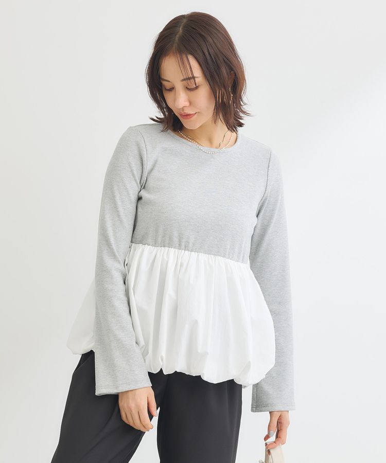 Green Parks「・SUGAR SPOON 裾バルーンプルオーバー」|Tシャツ・カットソー|