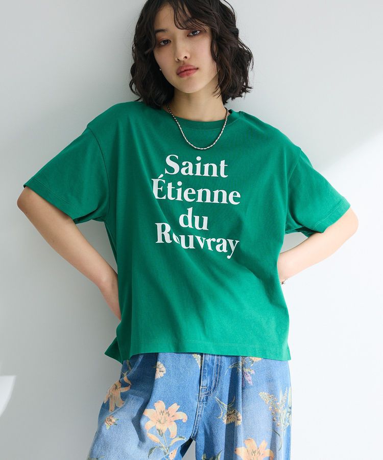 Green Parks「多段フェミニンロゴボックスTシャツ」|Tシャツ・カットソー|Green