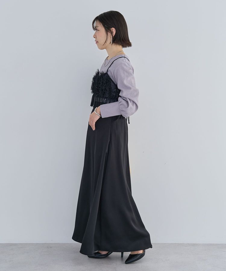 Green Parks「SET2点チュールビスチェ+表面感プルオーバー」|スウェット・ジャージ|