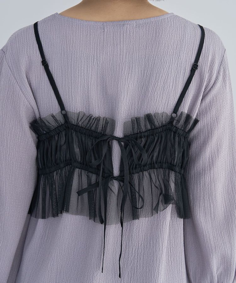 Green Parks「SET2点チュールビスチェ+表面感プルオーバー」|スウェット・ジャージ|