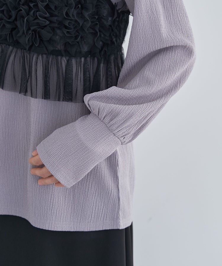 Green Parks「SET2点チュールビスチェ+表面感プルオーバー」|スウェット・ジャージ|