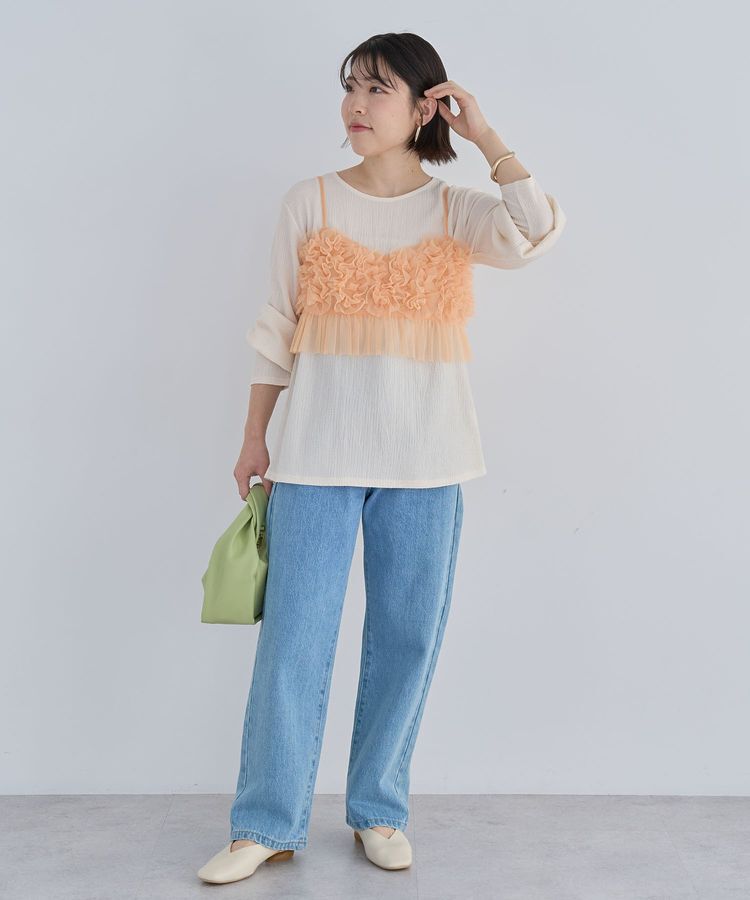 Green Parks「SET2点チュールビスチェ+表面感プルオーバー」|スウェット・ジャージ|