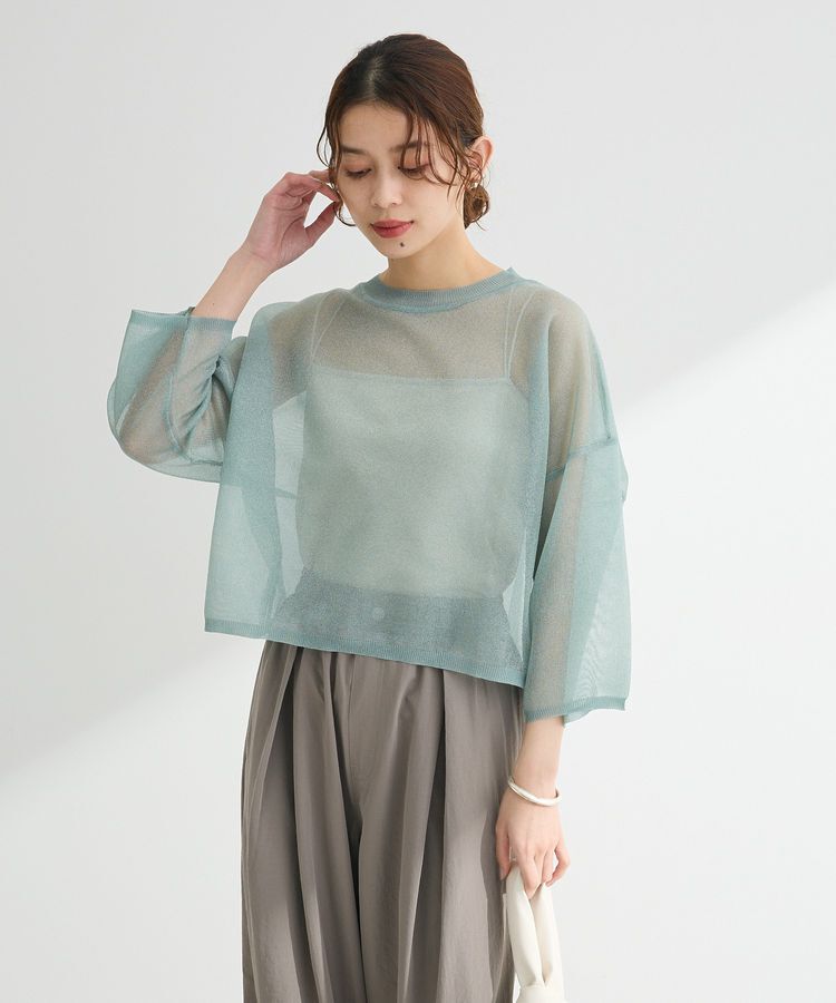 Green Parks「・ELENCARE DUE ラメシアーニットプルオーバー」|ニット・セーター|