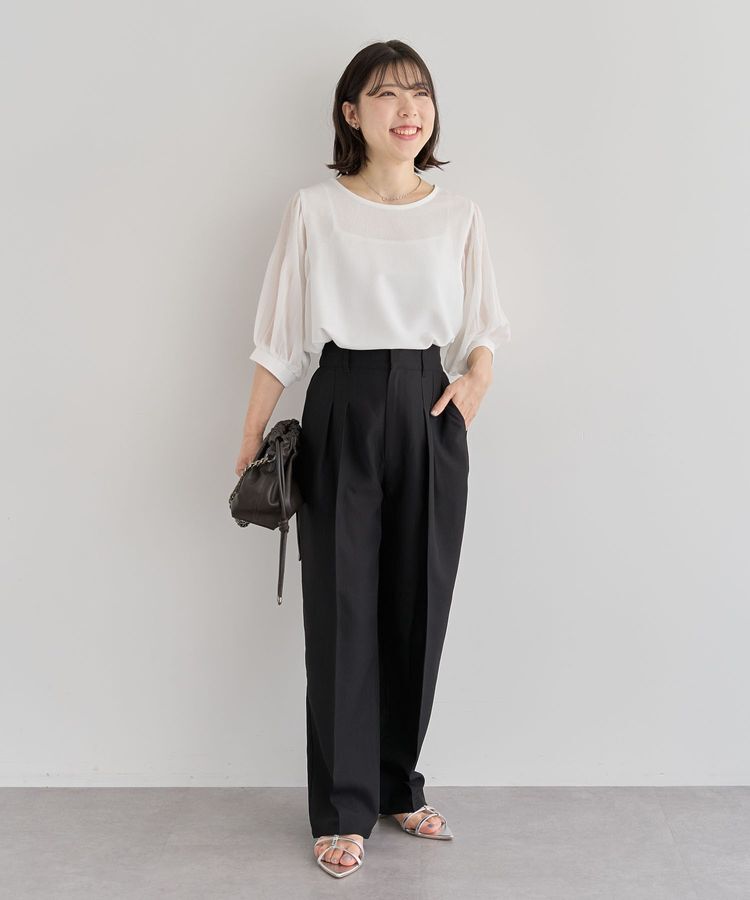 Green Parks「・ELENCARE DUE リネンライク2タックパンツ」|その他|