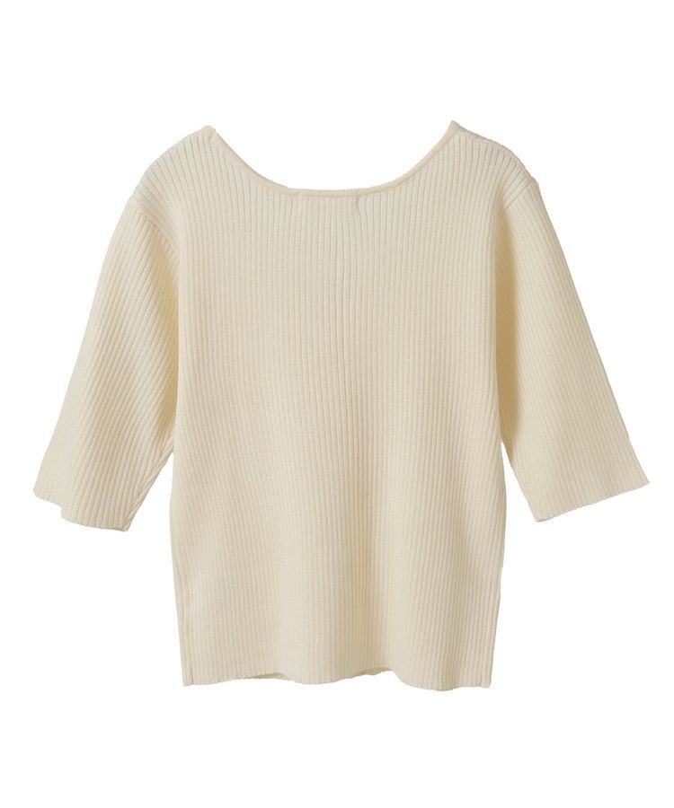 Green Parks「・swing by フロントリボンリブニット」|ニット・セーター|